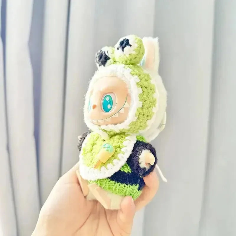 Handmade Labubu Crochet Animal Outfits - Bear Hugs
