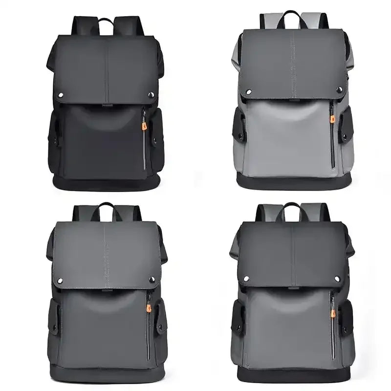 Premium Leather-Look Casual Backpack