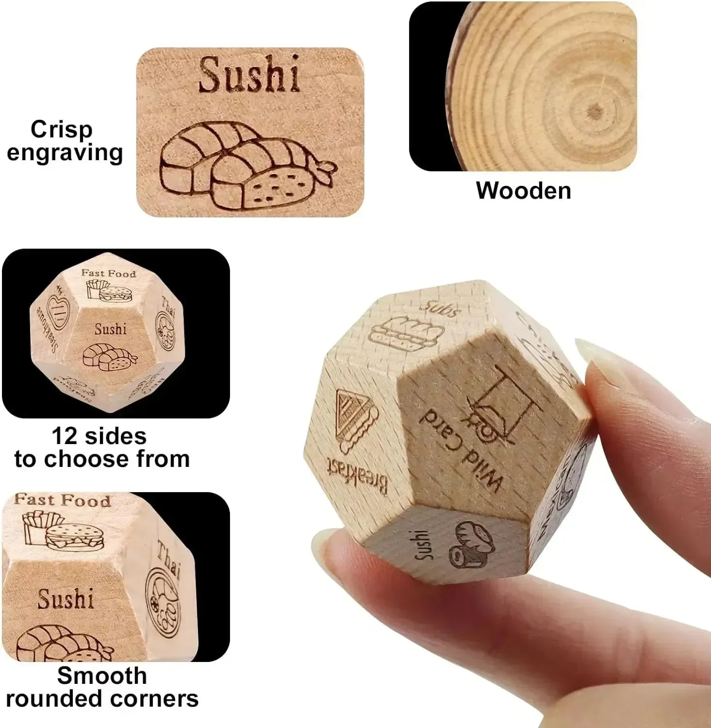 12-Sided Decision Dice for Couples