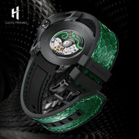 Lucky Harvey Funny Mechanical Watch Automatic Movement Watches for Men Snake Dial Synthetic Sapphire Waterproof 2024 New Model - Bear Hugs