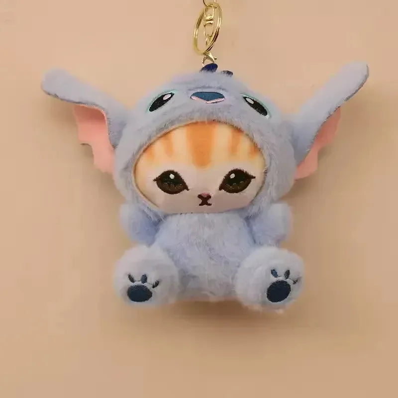 Mofusand x Stitch Cosplay Plush Keychain