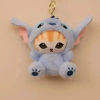 Mofusand x Stitch Cosplay Plush Keychain