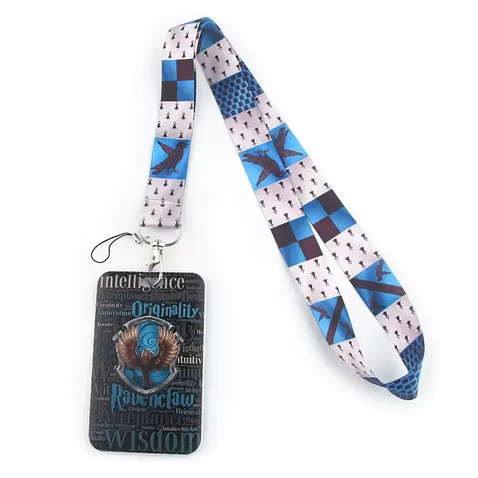 Keychain Color Id Hogwarts House Colors ID Card Keychain