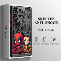 Deadpool vs Wolverine Matte Phone Case (For Samsung)