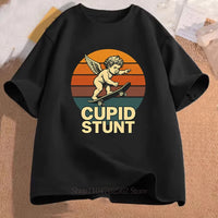 Cupid Stunt Graphic Print T-shirt - Bear Hugs