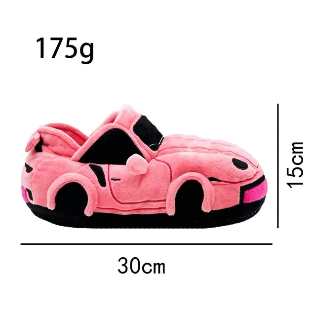 Luxury Car Plush Slippers