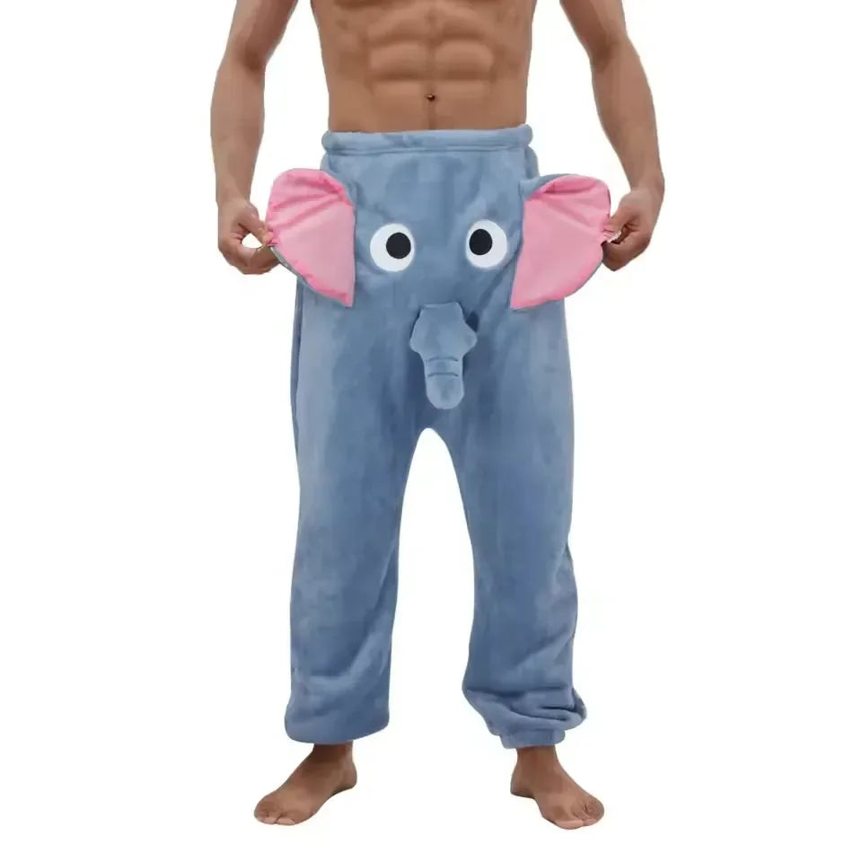 Funny Elephant Trunk Novelty Pajama Pants