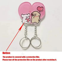 Heartfelt Hounds Wall Couple Keychain