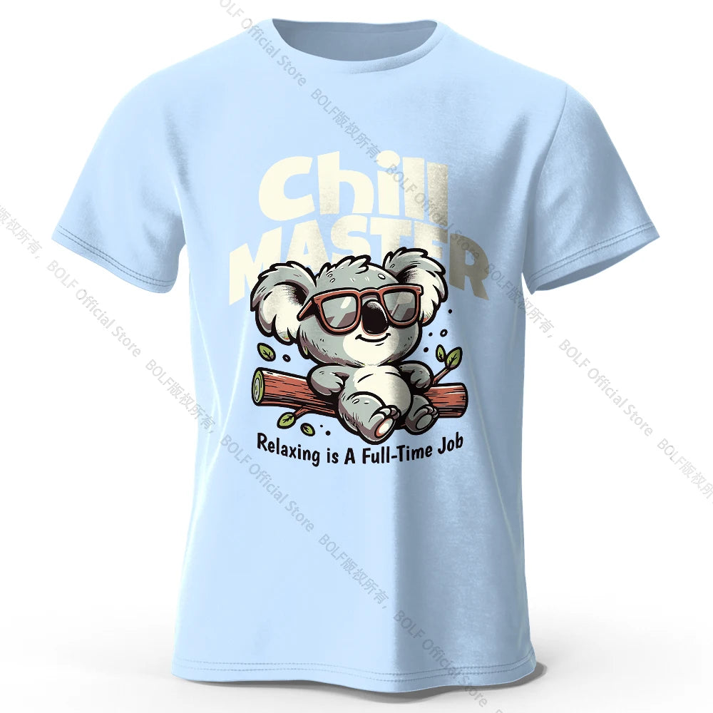 Chill Master Koala Funny T-shirt - Bear Hugs