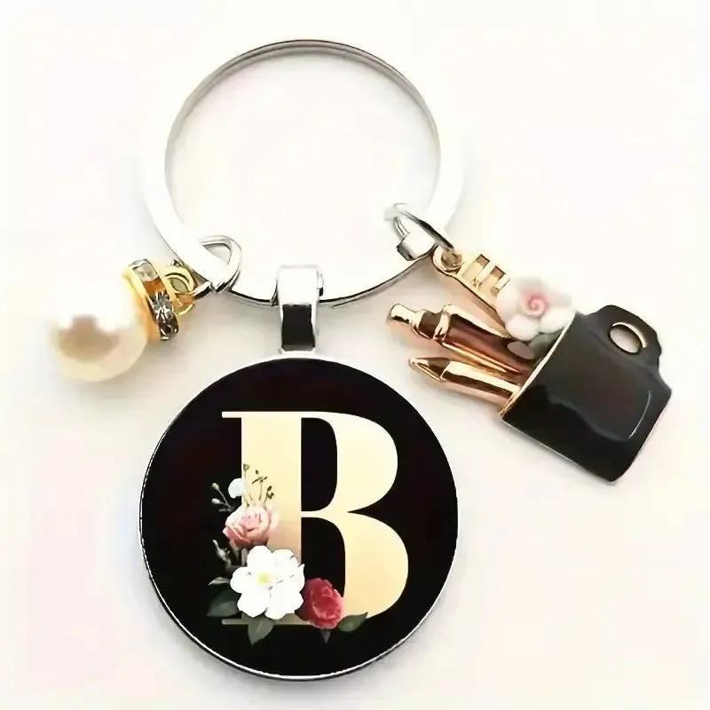 Personal Petal Premium Letter Keychain