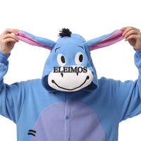 Halloween Onesie Cartoon Donkey Pajama For Adult Women Men Animal Kigurumis Pyjamas Homewear Christmas Cosplay Party Costume XXL - Bear Hugs