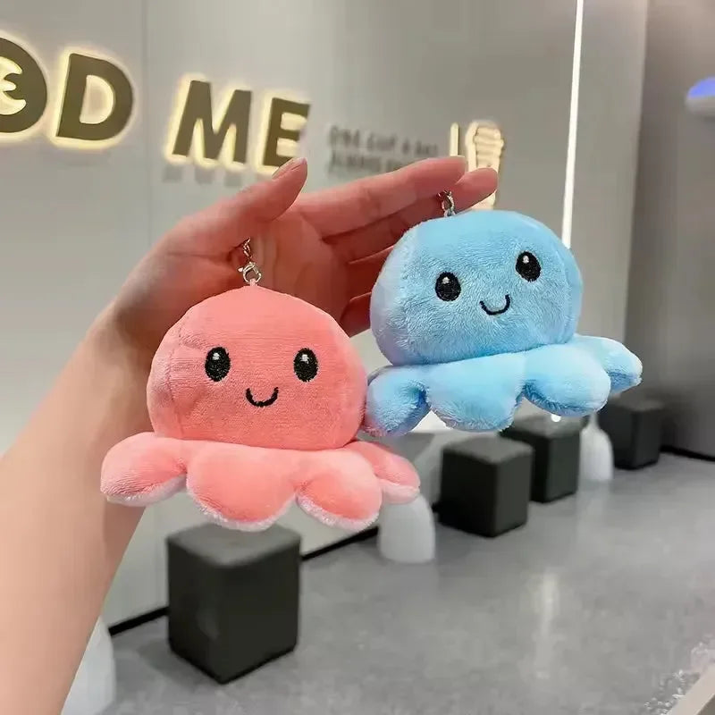 Reversible Moods Octopus Plush Keychain