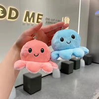 Reversible Moods Octopus Plush Keychain