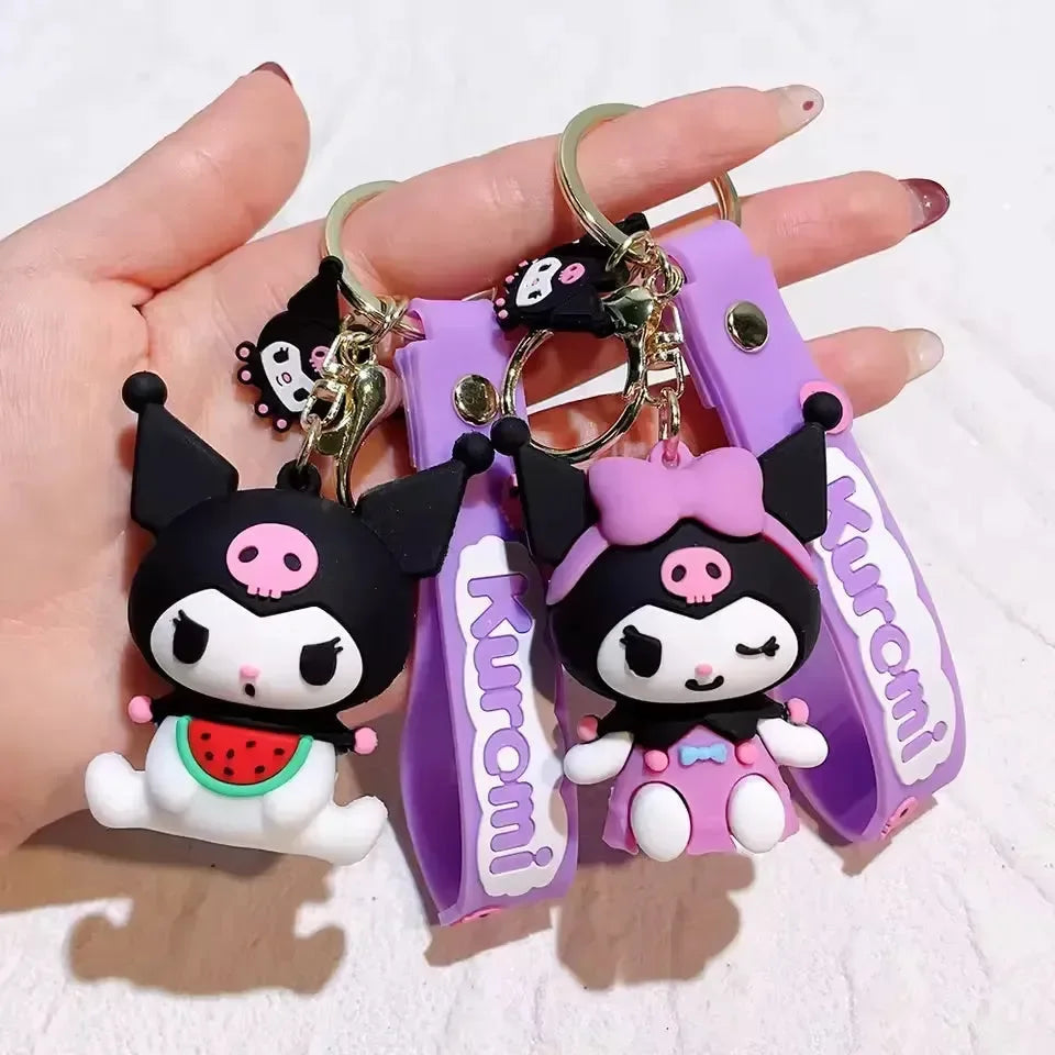 Kuromi Style Spree Silicone Keychain
