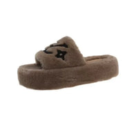 Designer Monogram Plushed Out Slippers