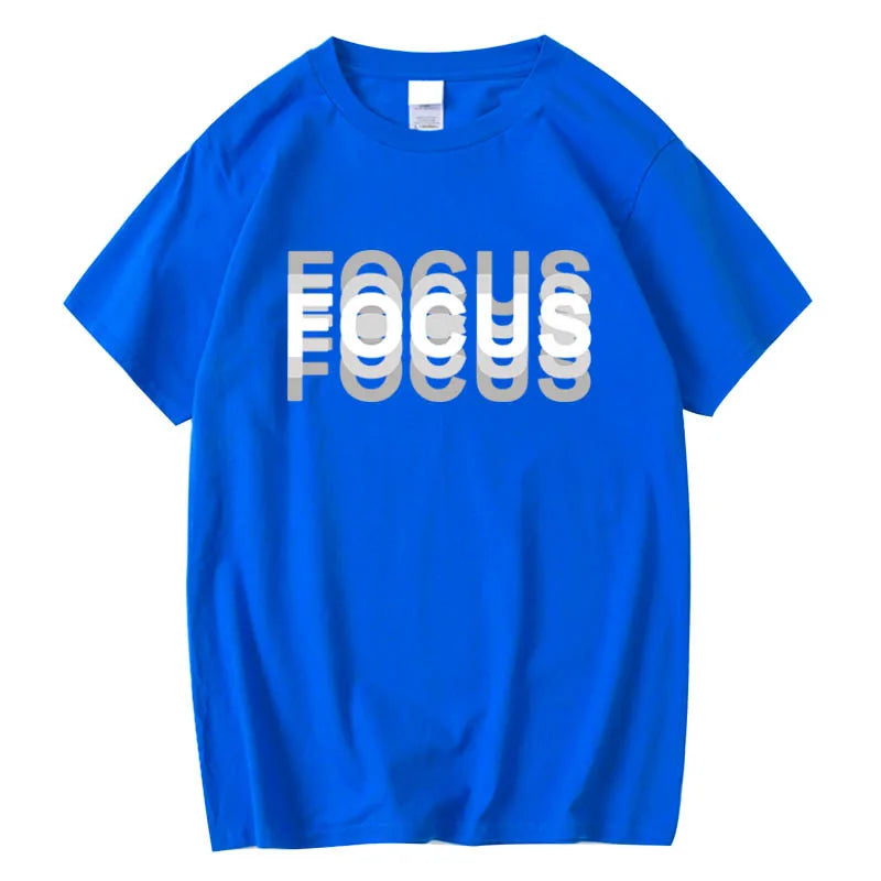 Hard to Focus Phrase Short Sleeved T-shirt - Bear Hugs