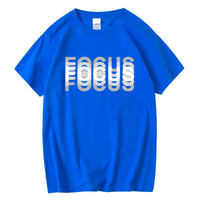 Hard to Focus Phrase Short Sleeved T-shirt - Bear Hugs