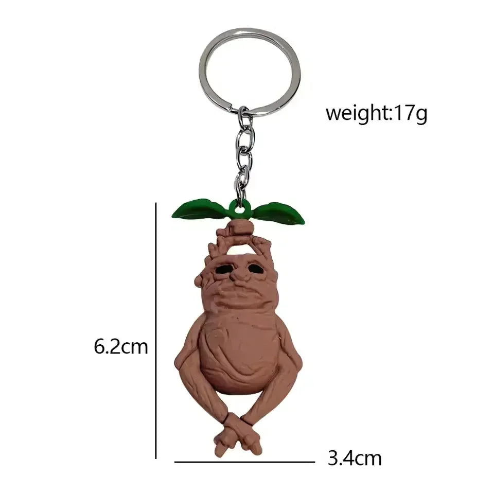 Shrieking Sprout Mandrake Root Keychain