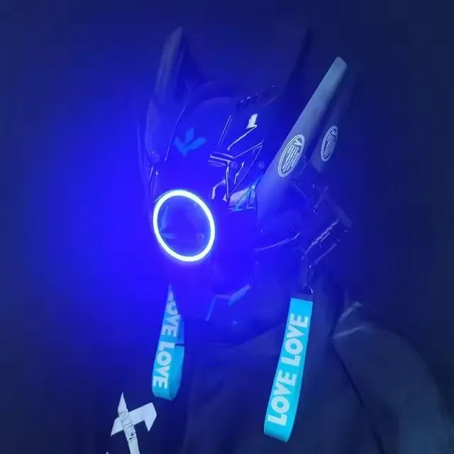 Cyberpunk LED Cosplay Helmet Mask