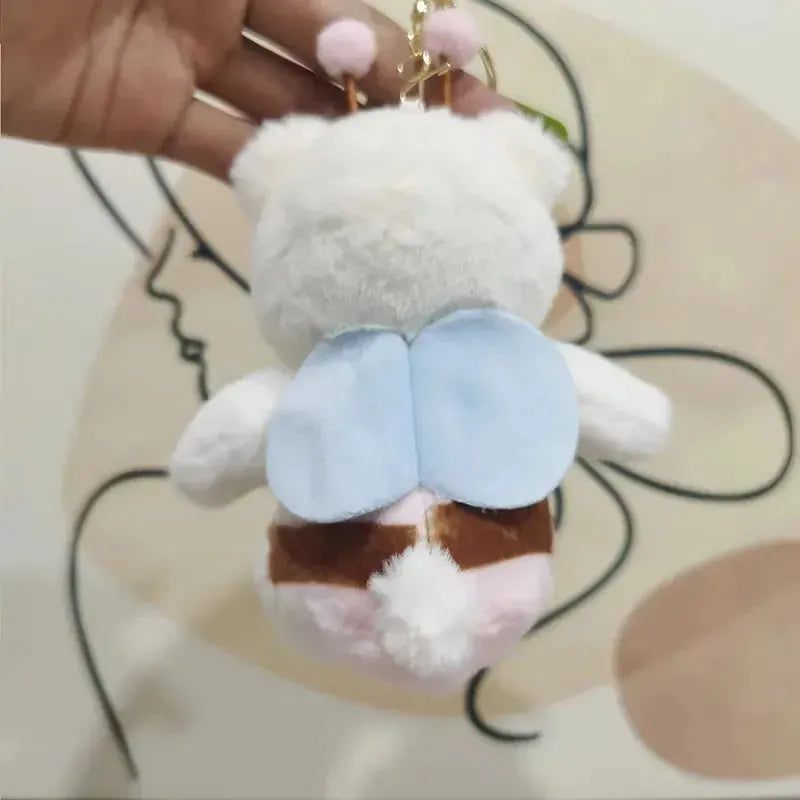 Bee-Loved Bear Plush Keychain