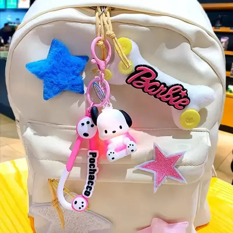 Pochacco Playful Glow LED Keychain