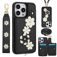 3 in 1 Crossbody Floral Phone Case (For iPhones)