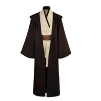 Obi Wan Kenobi Men's Costume Robe Adult Male Jedi Knight Tunic Costume Hooded Uniform Full Set Halloween Cosplay Cloak - Bear Hugs