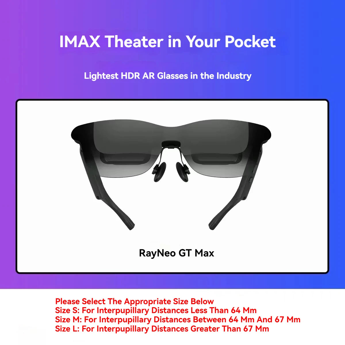 RayNeo GT Max AR Smart Glasses
