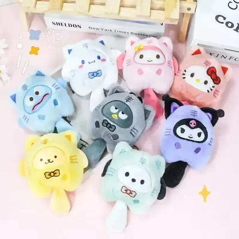 Sanrio Character Cat Cosplay Plush Keychain