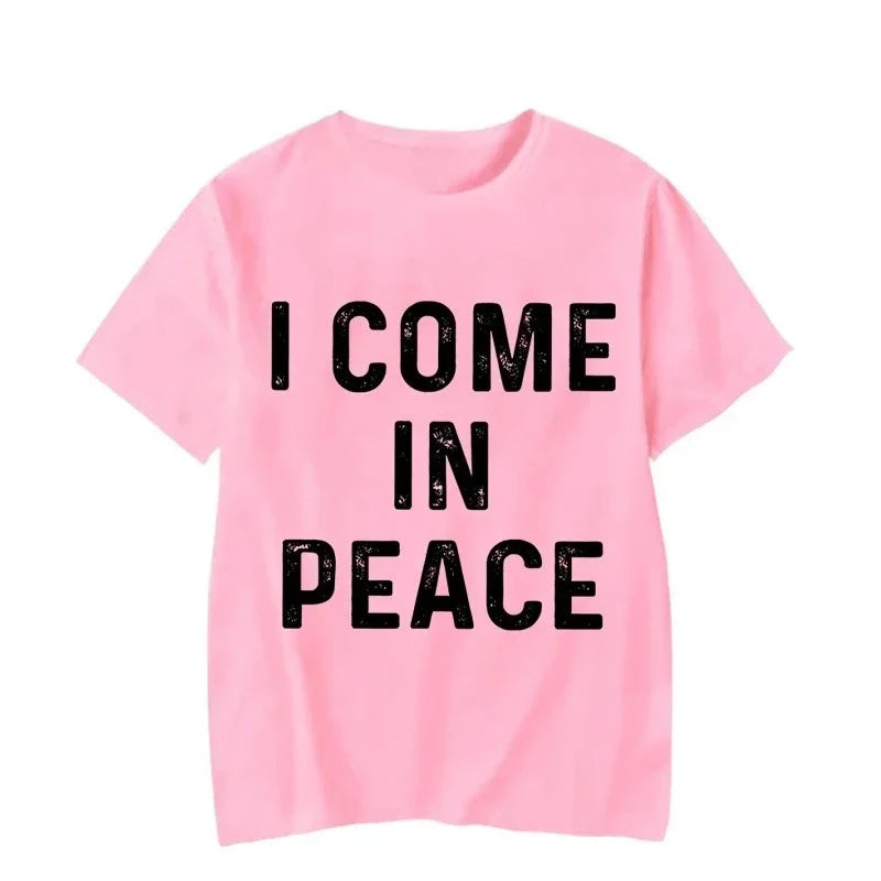 I Come in Peace Funny Couple Tshirt