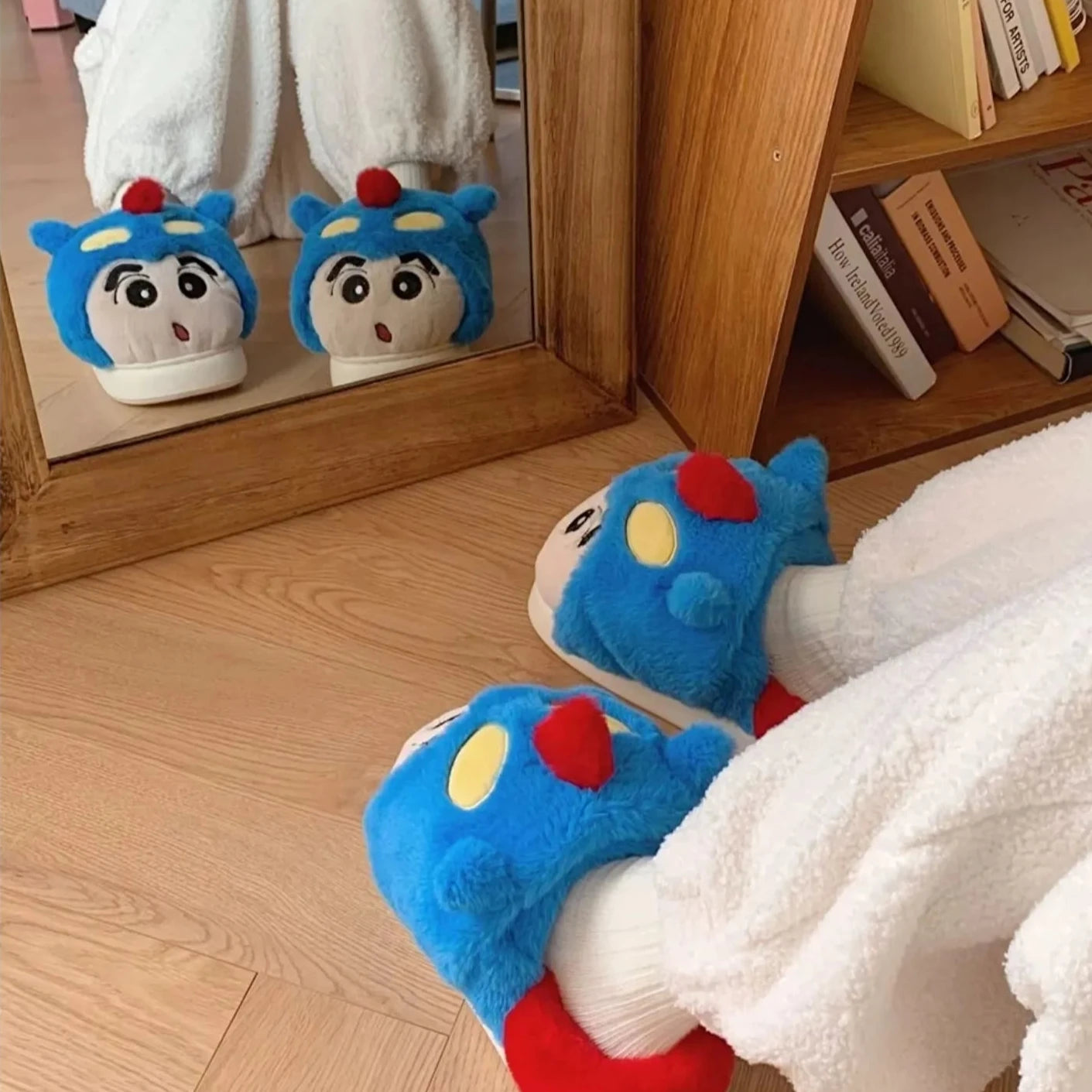 Crayon Shinchan Hooded Indoor Slippers