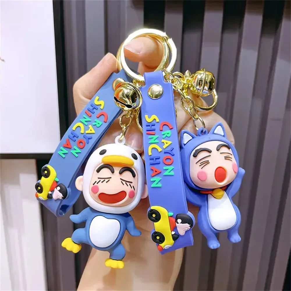 Porte-clés 3D Crayon Shinchan Cosplay 