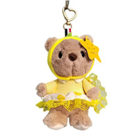 Cozy Frock Bear Plush Keychain