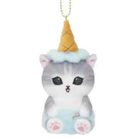 Mofusand Ice Cream Kitty Keychain