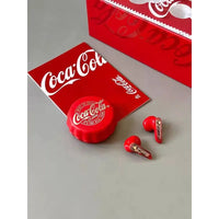 CoCa-Cola T13 Creative Bottle Cap Bluetooth Earphones ENC Call Noise Reduction 360° Stereo Sound Semi-In-Ear Wireless Earphones - Bear Hugs