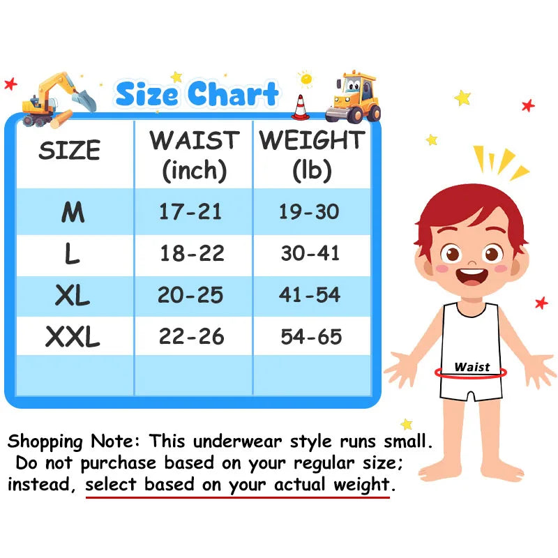4-Piece Children Cotton Underwear Chivalrous Spiderman Fashion Print Boys Boxer Briefs Skin-friendly and Breathable Boxer Shorts - Bear Hugs