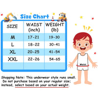 4-Piece Children Cotton Underwear Chivalrous Spiderman Fashion Print Boys Boxer Briefs Skin-friendly and Breathable Boxer Shorts - Bear Hugs