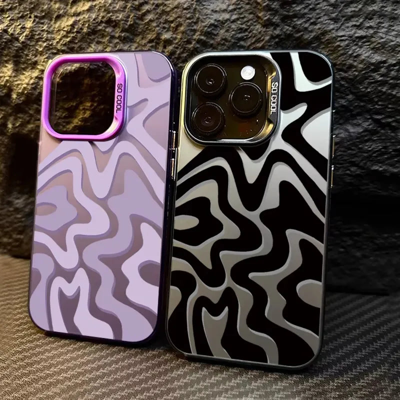 Striped Matte Texture Phone Case (For iPhones)