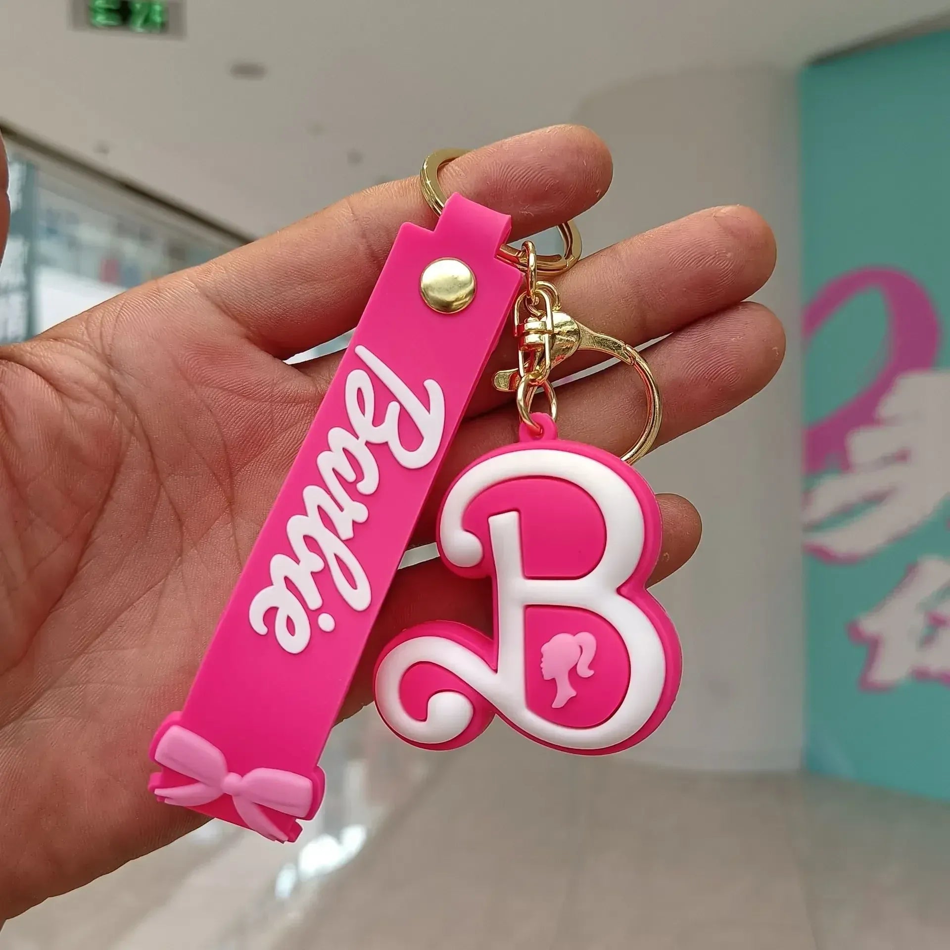 Pink Barbie 3D Keychain