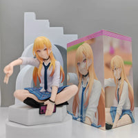 My Dress-Up Darling Anime Figure - Kitagawa Marin Sitting Position Model Statue Collectible Decoration Handmade Toy Gift - Bear Hugs