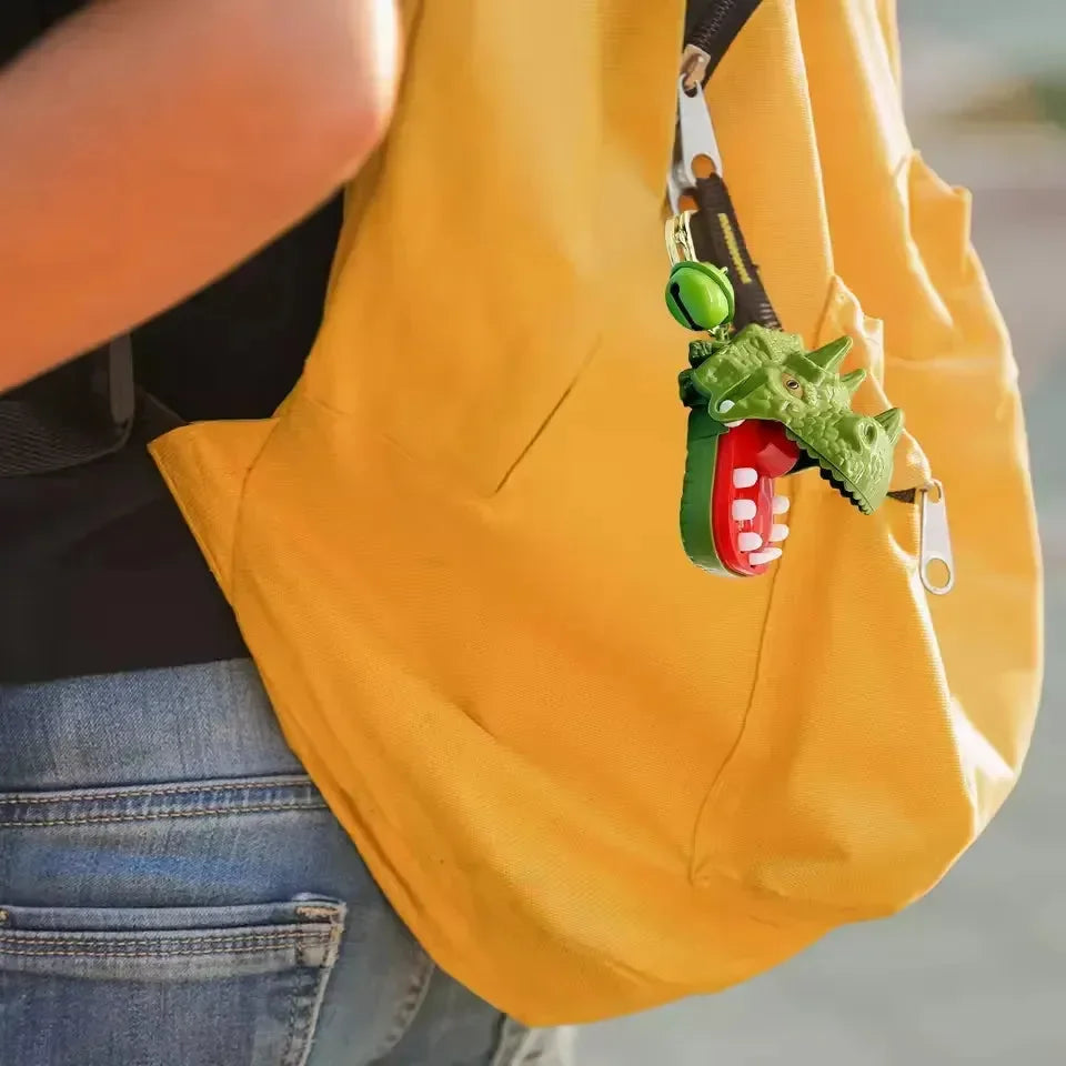 Dino & Croc Finger Game Keychain