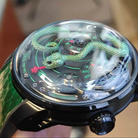 Lucky Harvey Funny Mechanical Watch Automatic Movement Watches for Men Snake Dial Synthetic Sapphire Waterproof 2024 New Model - Bear Hugs