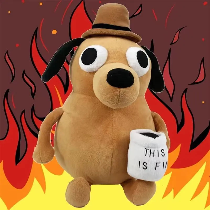 This is Fine Meme Dog Plushie (25 cm)