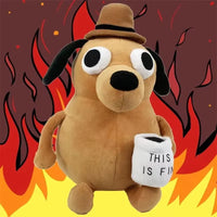 This is Fine Meme Dog Plushie (25 cm)