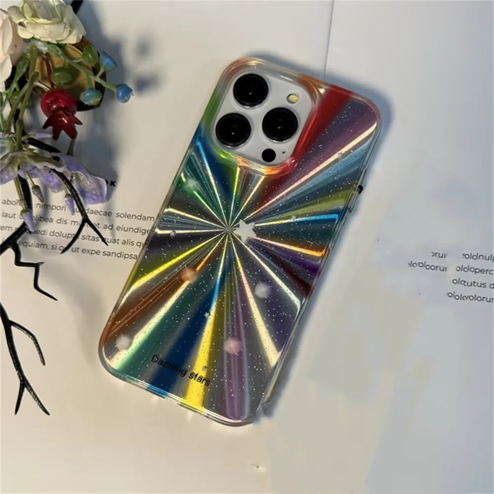 Radiant Glitter Star Phone Case (For iPhones)