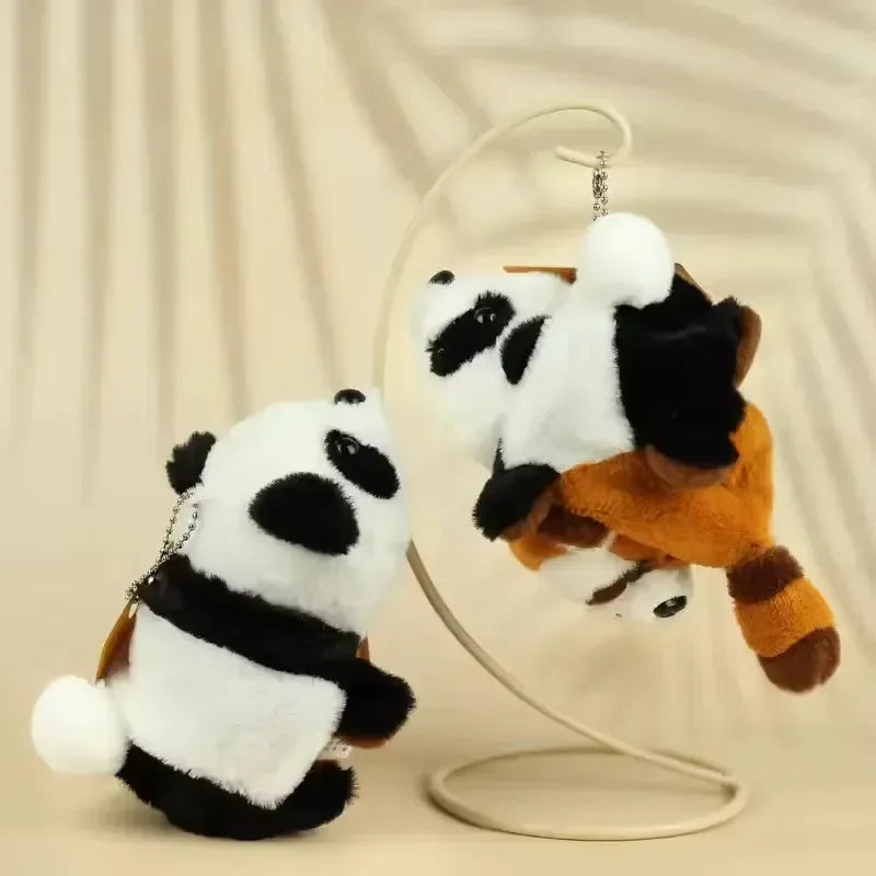 Reversible Cuddles Panda Keychain