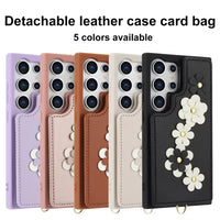 3 in 1 Crossbody Floral Phone Case (For Samsung)