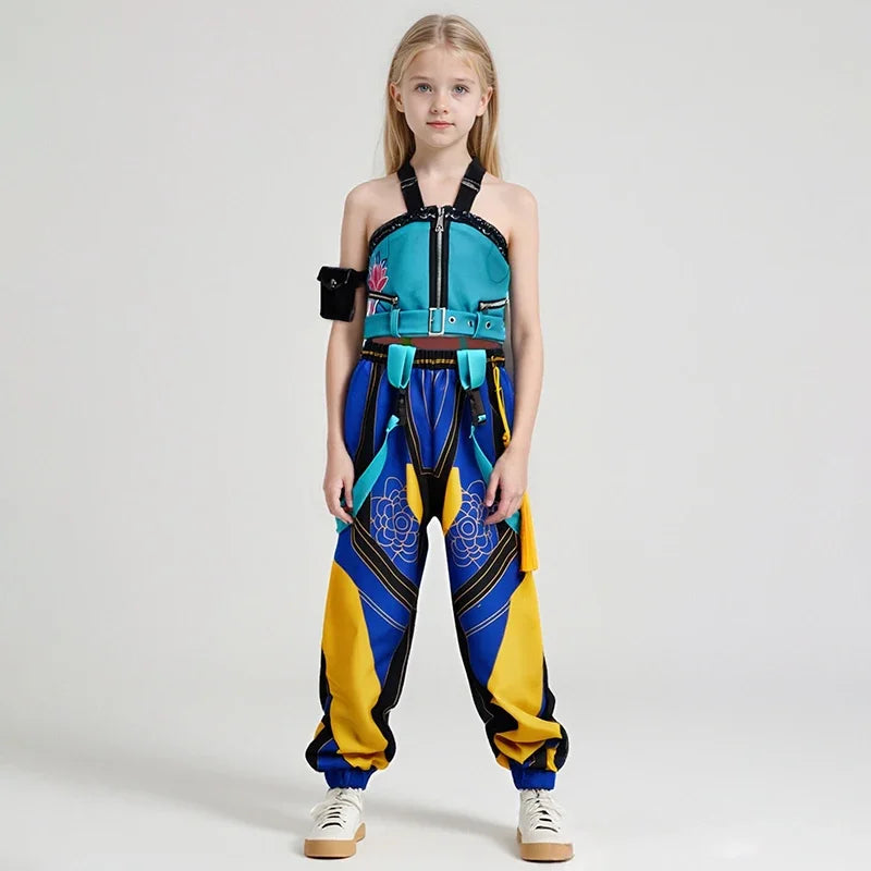 New Anime Kids Girl Roleplay Cosplay Costumes Zoey Full Costume Set for K-pop Halloween Carnival Party Suits Clothes Outfit - Bear Hugs