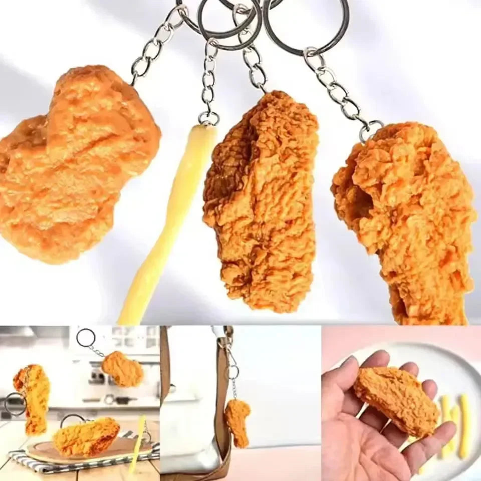 Fry-Day Feast Fast Food Keychain