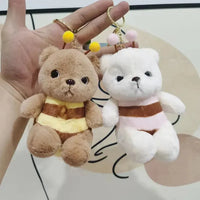 Bee-Loved Bear Plush Keychain